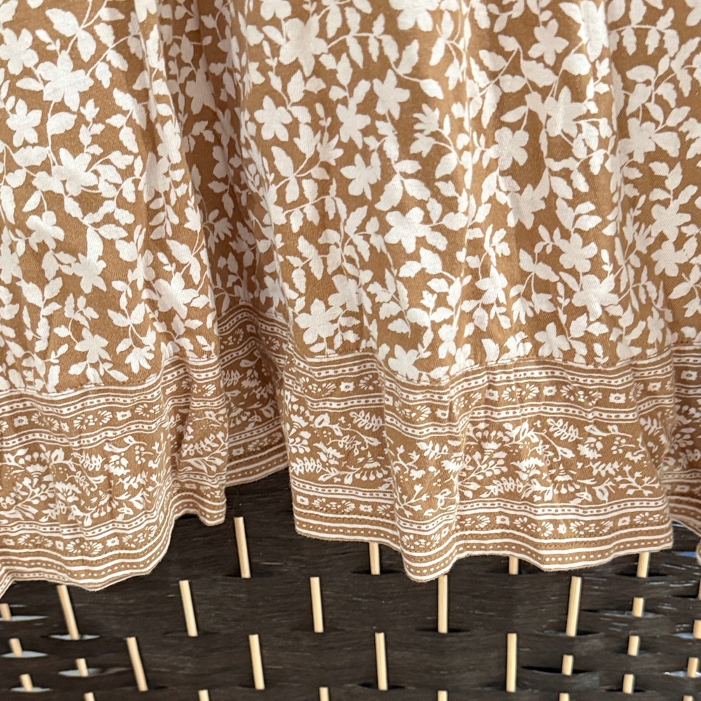J. Jill Brown and Cream Floral Top - Picture 4 of 4